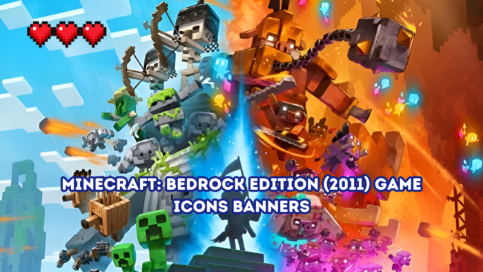 Minecraft: Bedrock Edition (2011) Game Icons Banners