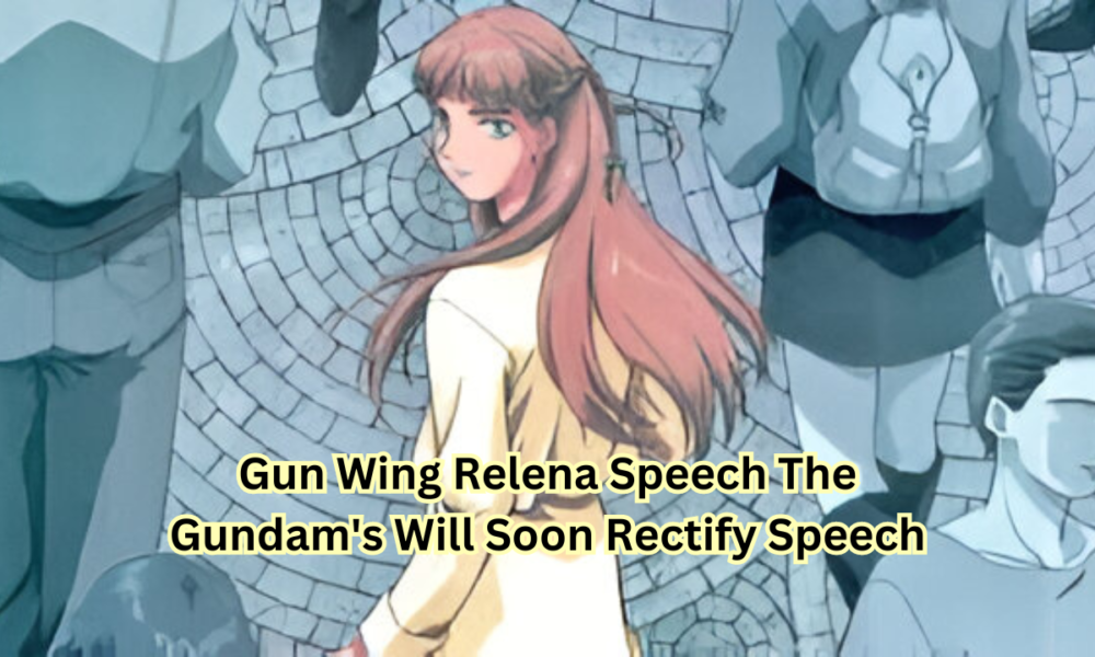 Gun Wing Relena Speech The Gundam's Will Soon Rectify Speech