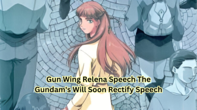 Gun Wing Relena Speech The Gundam's Will Soon Rectify Speech