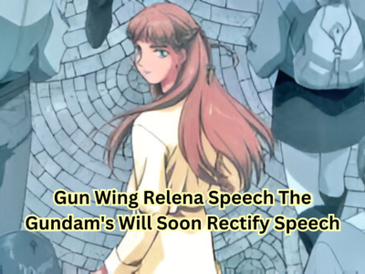 Gun Wing Relena Speech The Gundam's Will Soon Rectify Speech