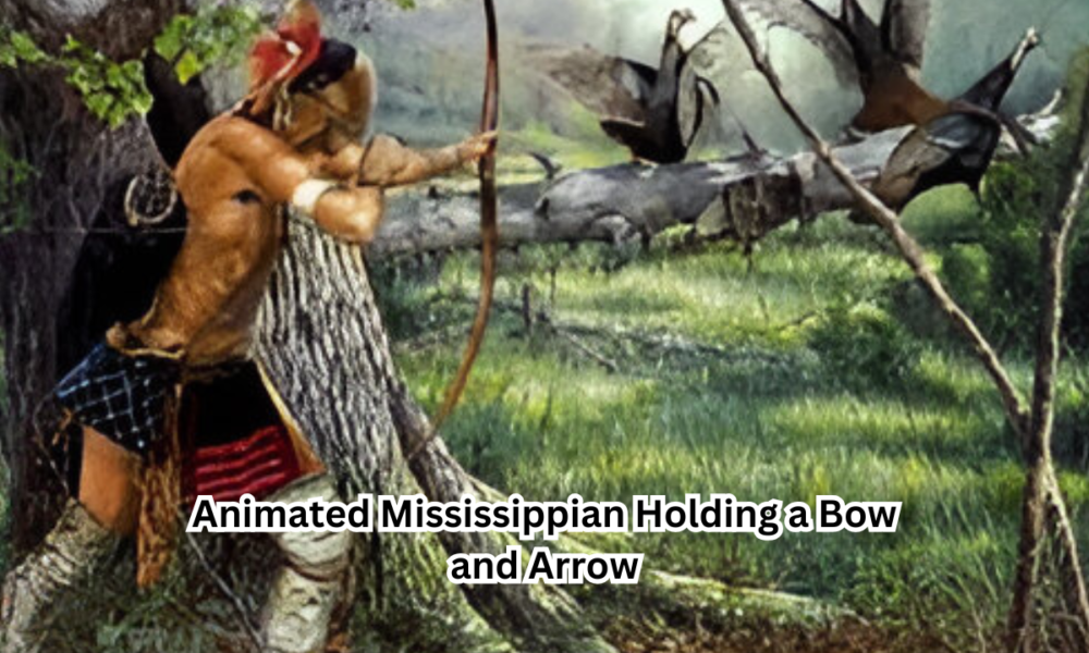 Animated Mississippian Holding a Bow and Arrow