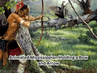 Animated Mississippian Holding a Bow and Arrow