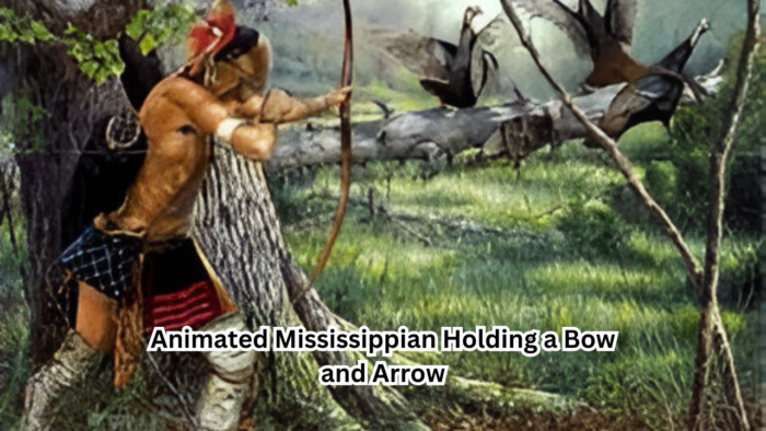 Animated Mississippian Holding a Bow and Arrow