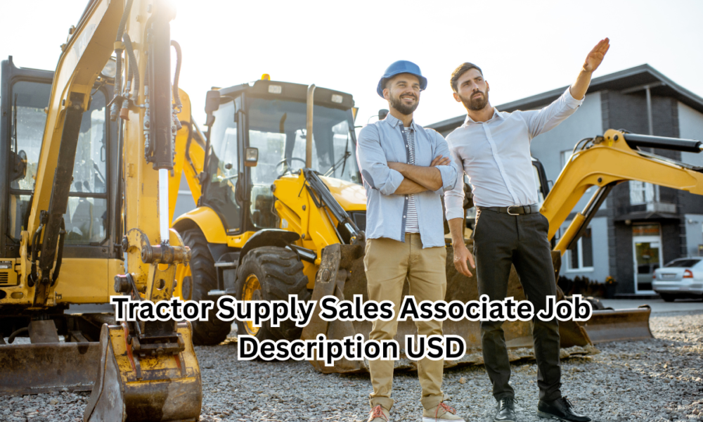 Tractor Supply Sales Associate Job Description USD
