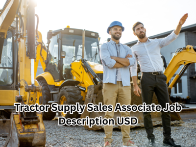 Tractor Supply Sales Associate Job Description USD